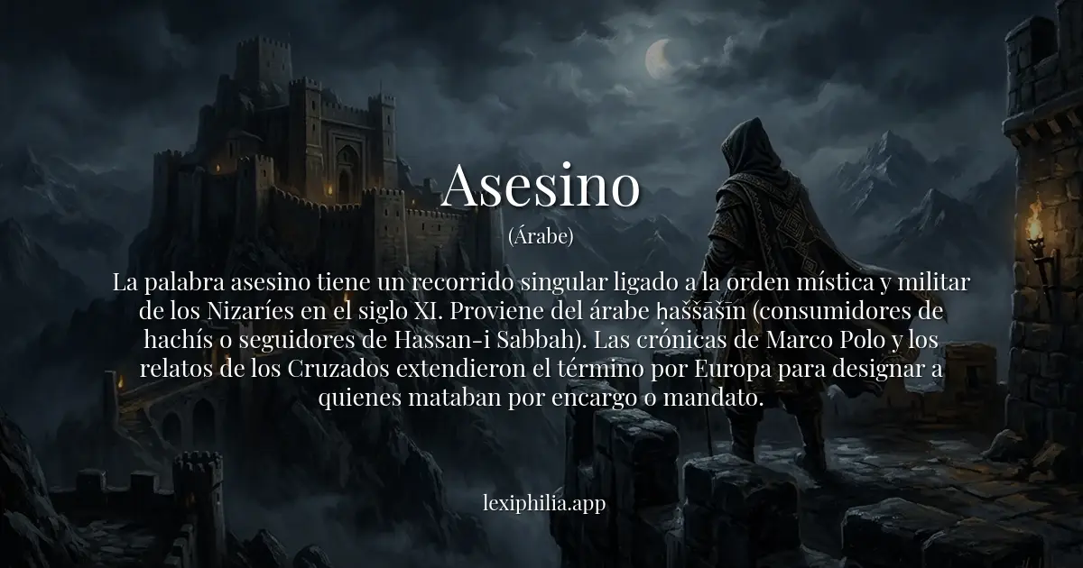 Etimología de Asesino - Lexiphilia