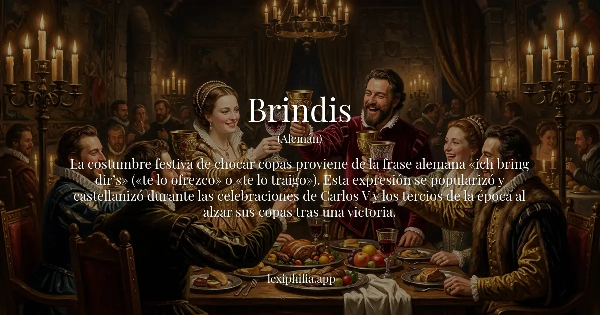 Etimología de Brindis - Lexiphilia